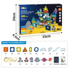Bloques Magneticos SPACE DIY 68pcs