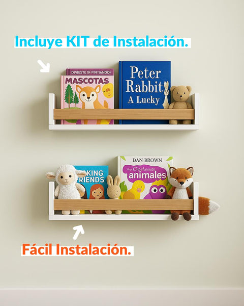 Lós módulos PENTA quedan al alcanze de los chicos para que puedan escoger su libro favorito.