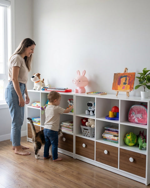 Combo 2 Jugueteros PLAY blanco nature