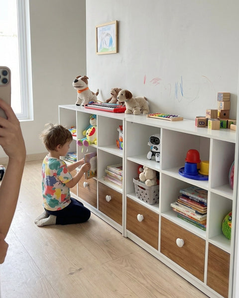 Combo 2 Jugueteros PLAY blanco nature