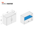 Aéreo MAYOR blanco - Open Hogar