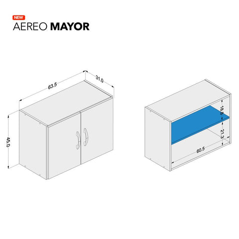 Aéreo MAYOR blanco - Open Hogar