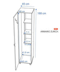 Armario ZURICH blanco - Open Hogar