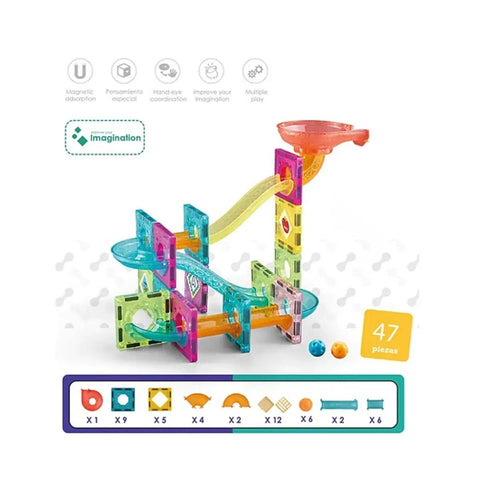 Bloques Magneticos DIY 47pcs - Open Hogar