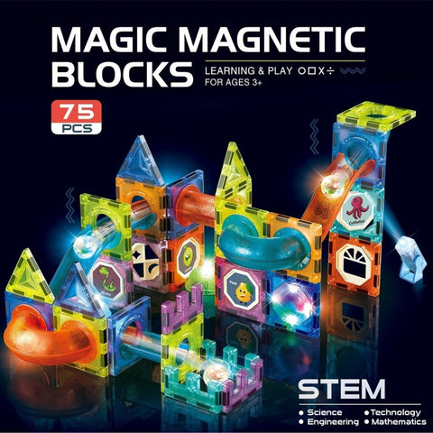 Bloques Magneticos LIGHT DIY 75pcs - Open Hogar