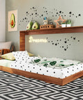 Cama FENIX nogal - Open Hogar