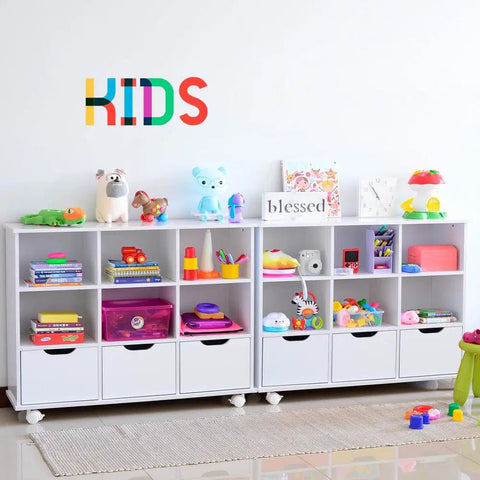 Combo 2 Jugueteros KIDS blanco - Open Hogar