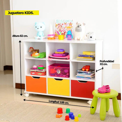 Combo 2 Jugueteros KIDS color - Open Hogar