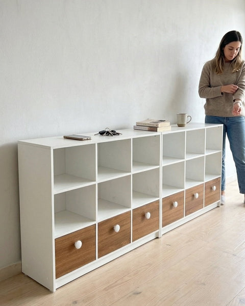 Combo 2 Jugueteros PLAY blanco nature - Open Hogar