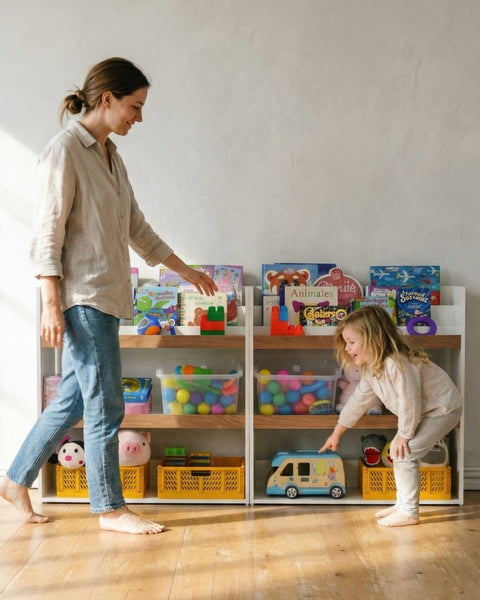 Combo 2 organizadores TRIX blanco nature - Open Hogar