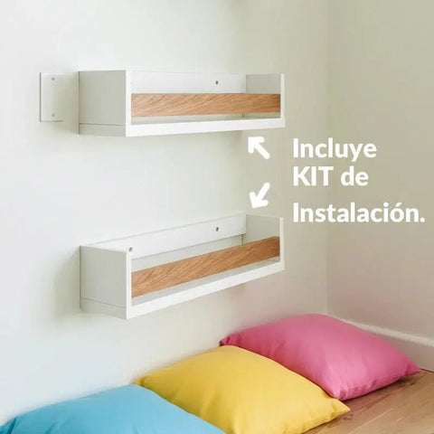 Combo 2 Piezas Aéreo PENTA blanco nature - Open Hogar