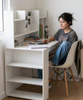 Combo Escritorio FLEXA blanco + Silla TOWER - Open Hogar