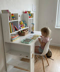 Combo Escritorio FLEXA blanco + Silla TOWER - Open Hogar