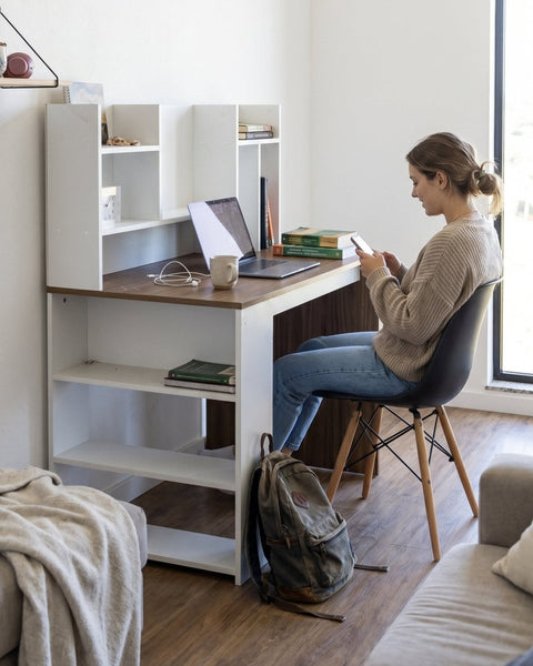 Combo Escritorio FLEXA nature + Silla TOWER - Open Hogar