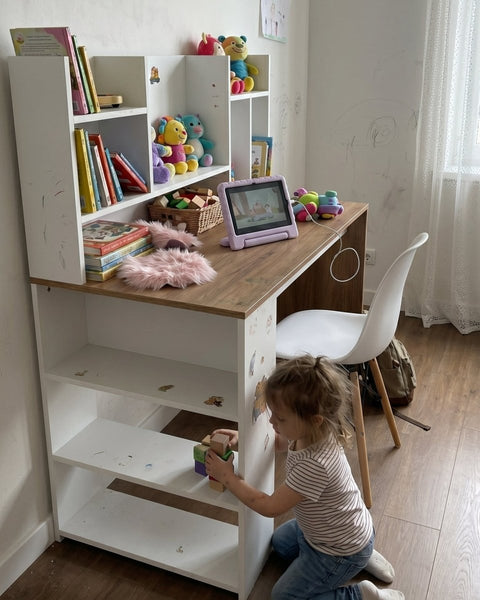 Combo Escritorio FLEXA nature + Silla TOWER - Open Hogar