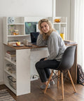 Combo Escritorio FLEXA nature + Silla TOWER - Open Hogar