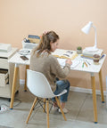 Combo Escritorio TOWER + Silla TOWER blanco - Open Hogar