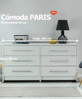 Comoda PARIS 160 blanco blanco - Open Hogar