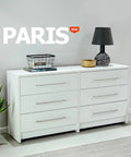 Comoda PARIS 160 blanco blanco - Open Hogar