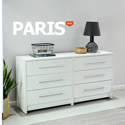 Comoda PARIS 160 blanco blanco - Open Hogar