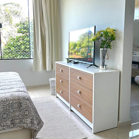 Comoda PARIS 160 blanco nature - Open Hogar
