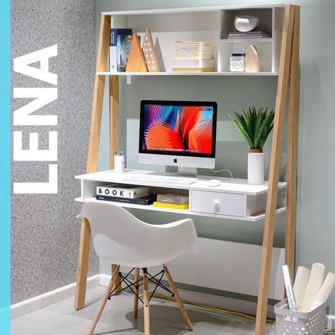 Escritorio LENA blanco - Open Hogar