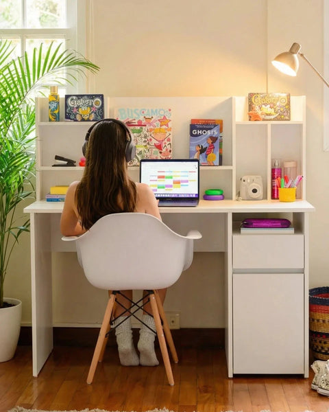 Escritorio TREINA blanco - Open Hogar