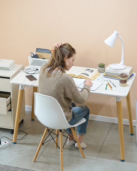 Combo Escritorio TOWER + Silla TOWER blanco