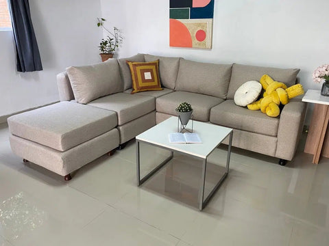 Esquinero MONTREAL 4L + Puf - Open Hogar