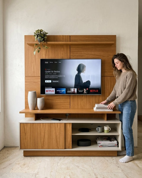 Estante para TV VECTRA nature - Open Hogar
