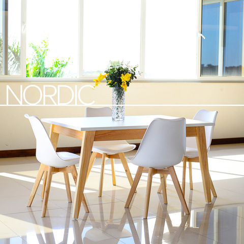 Set Mesa NORDIC + Sillas PARIS