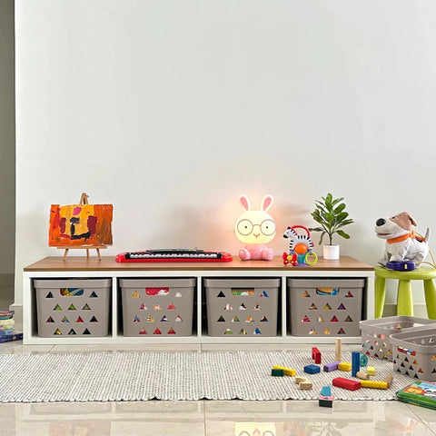 Juguetero BOX x4 bajo - Open Hogar