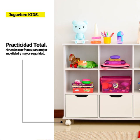 Juguetero KIDS blanco - Open Hogar