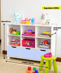 Juguetero KIDS blanco celeste - Open Hogar