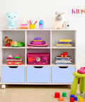 Juguetero KIDS blanco celeste - Open Hogar
