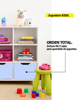 Juguetero KIDS blanco celeste - Open Hogar