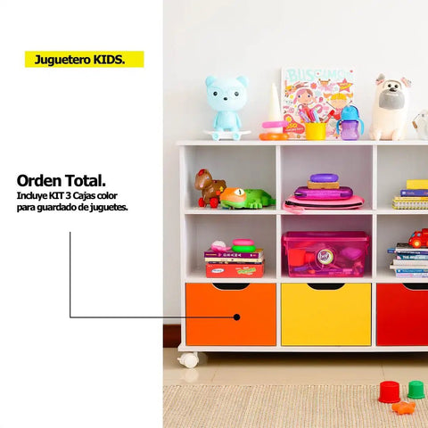 Juguetero KIDS blanco color - Open Hogar