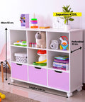 Juguetero KIDS blanco lila - Open Hogar