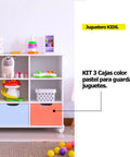 Juguetero KIDS blanco pastel - Open Hogar