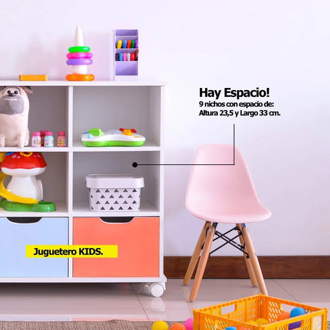 Juguetero KIDS blanco pastel - Open Hogar