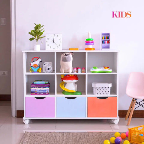 Juguetero KIDS blanco pastel - Open Hogar