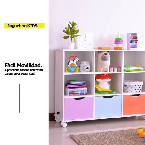Juguetero KIDS blanco pastel - Open Hogar