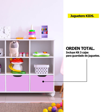 Juguetero KIDS lila - Open Hogar