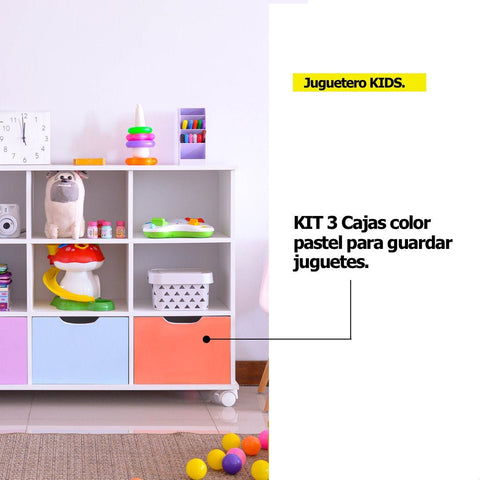 Juguetero KIDS pastel - Open Hogar