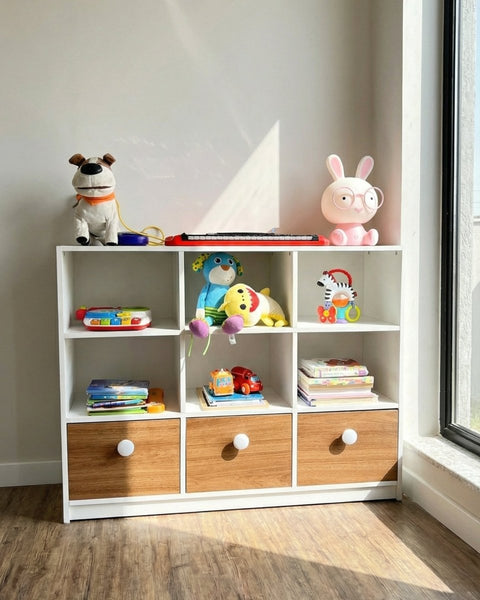 Juguetero PLAY blanco nature - Open Hogar