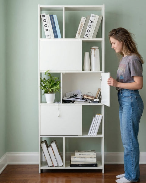 Librero BOOK blanco - Open Hogar