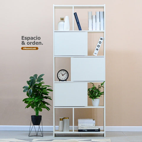 Librero BOOK blanco - Open Hogar