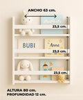 Librero WALLY blanco - Open Hogar