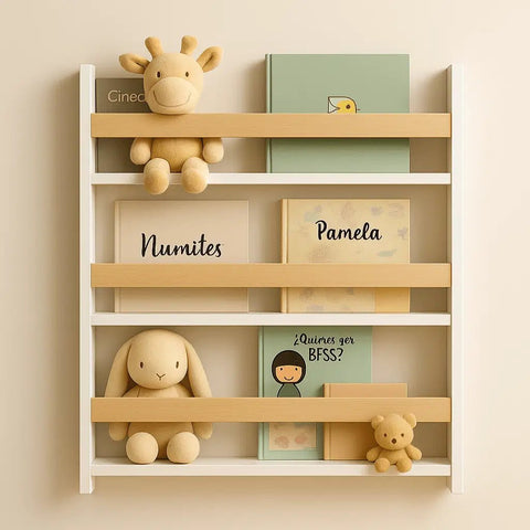 Librero WALLY pino - Open Hogar