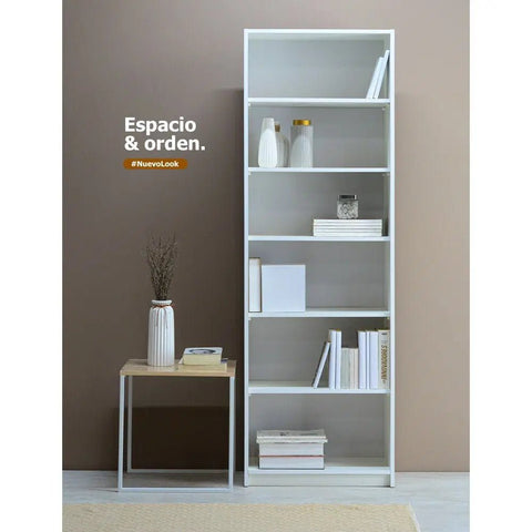 Librero WOKI 60 alto blanco - Open Hogar
